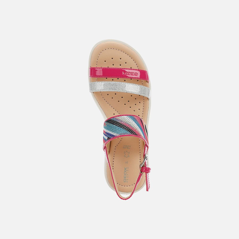 Geox Sandals Pink Coralie - Geox Girls Shoes - NDOYXW573